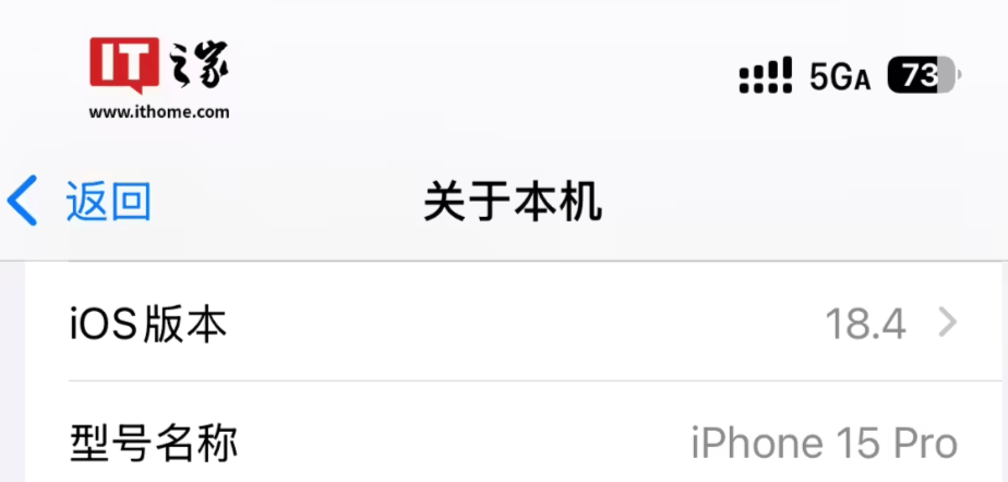 iOS 18.4 Beta 2 支持 5G-A